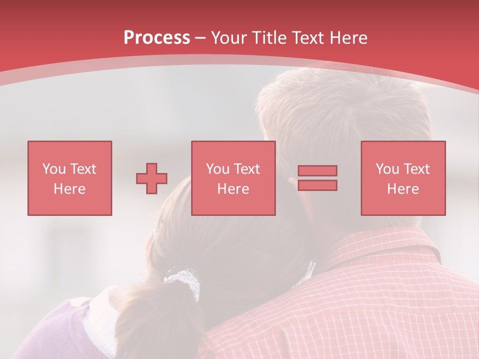 A Man And A Little Girl Hugging Each Other PowerPoint Template