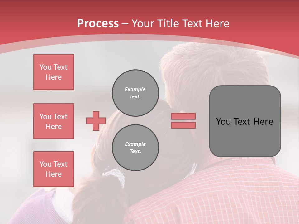 A Man And A Little Girl Hugging Each Other PowerPoint Template