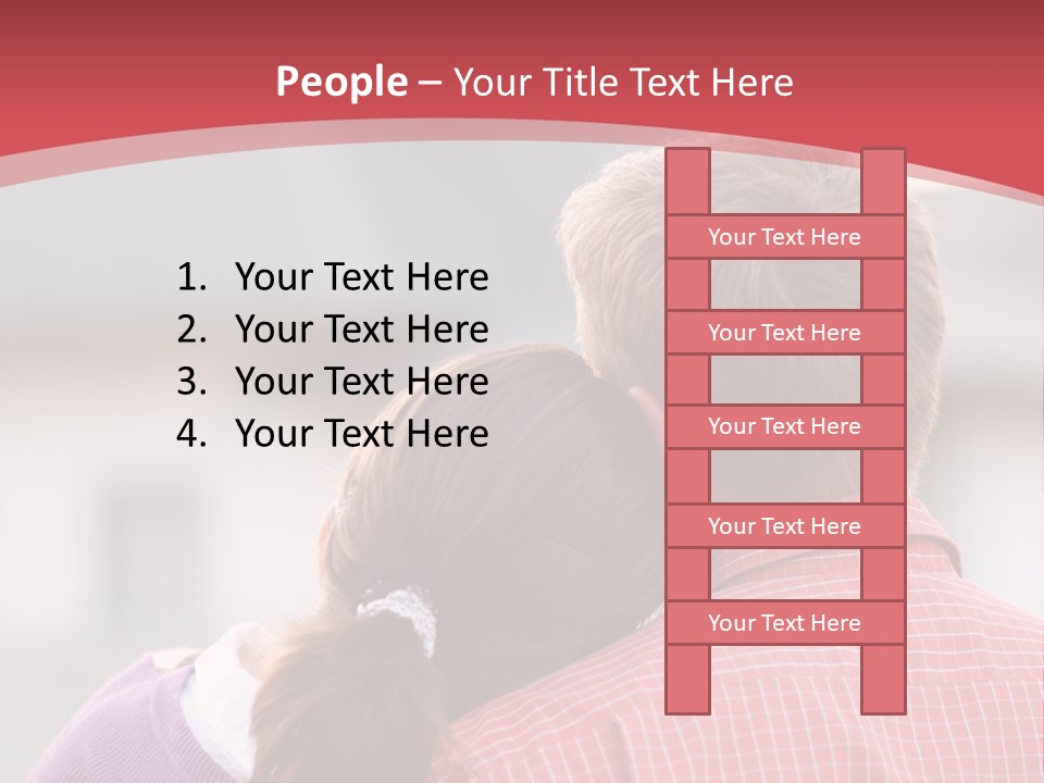 A Man And A Little Girl Hugging Each Other PowerPoint Template