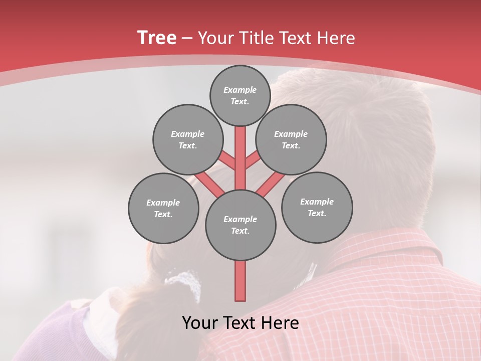 A Man And A Little Girl Hugging Each Other PowerPoint Template