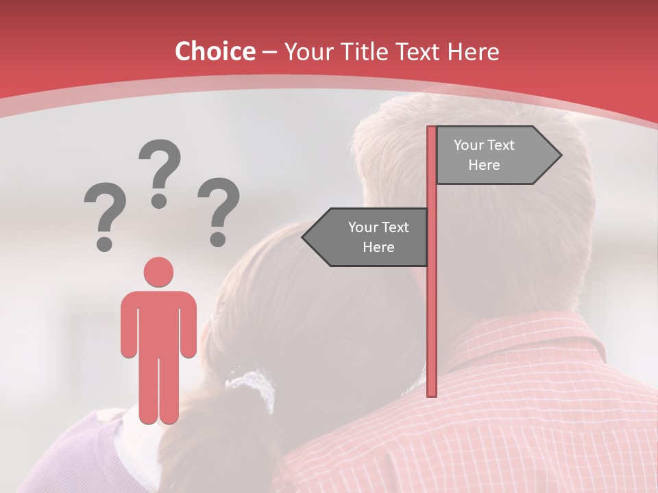 A Man And A Little Girl Hugging Each Other PowerPoint Template