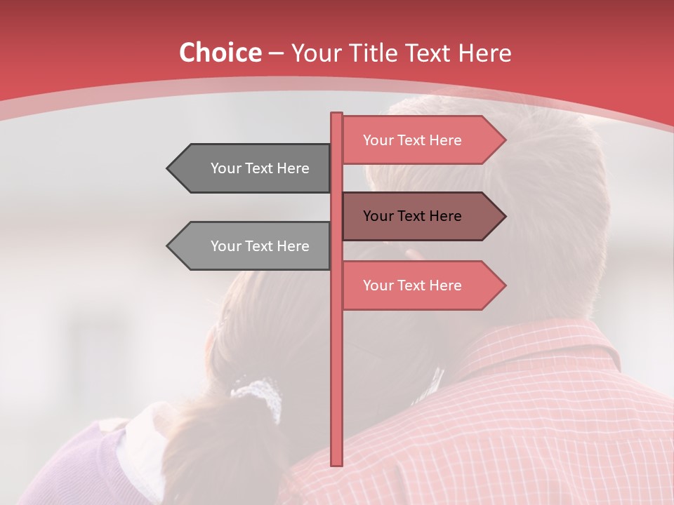 A Man And A Little Girl Hugging Each Other PowerPoint Template