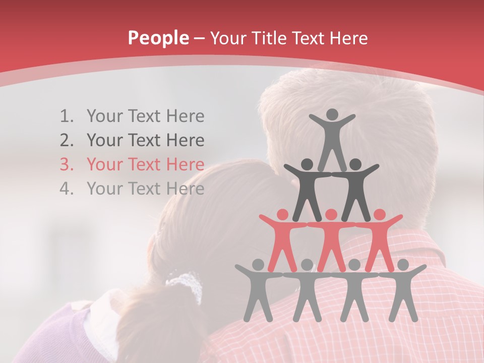 A Man And A Little Girl Hugging Each Other PowerPoint Template