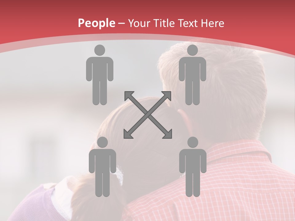 A Man And A Little Girl Hugging Each Other PowerPoint Template