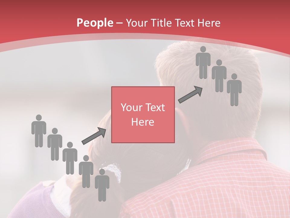 A Man And A Little Girl Hugging Each Other PowerPoint Template