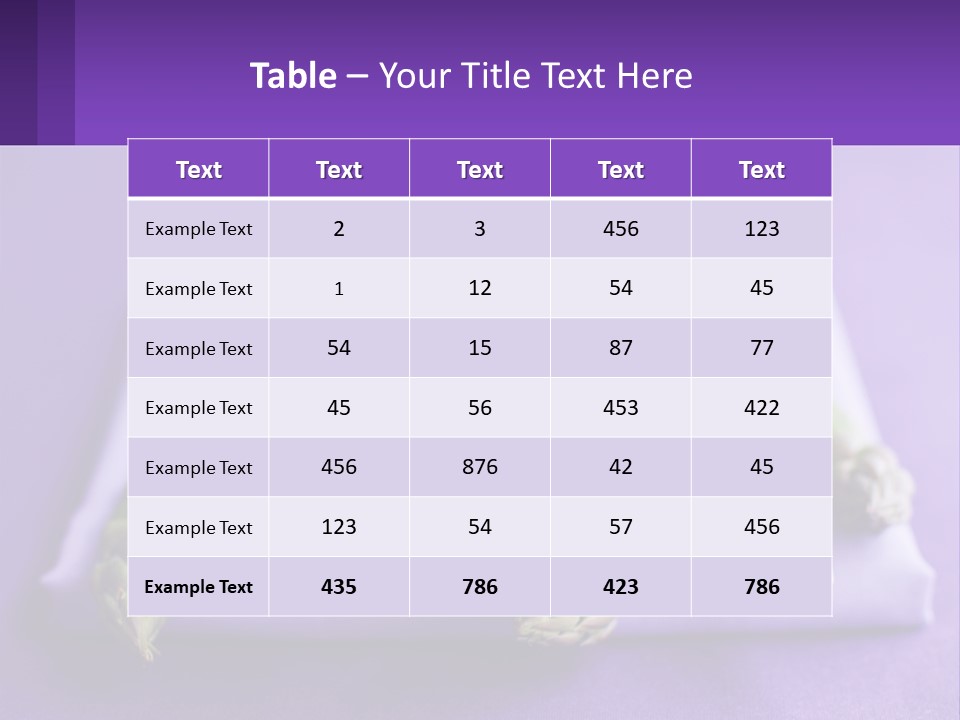 A Bunch Of Green Asparagus On A Purple Surface PowerPoint Template