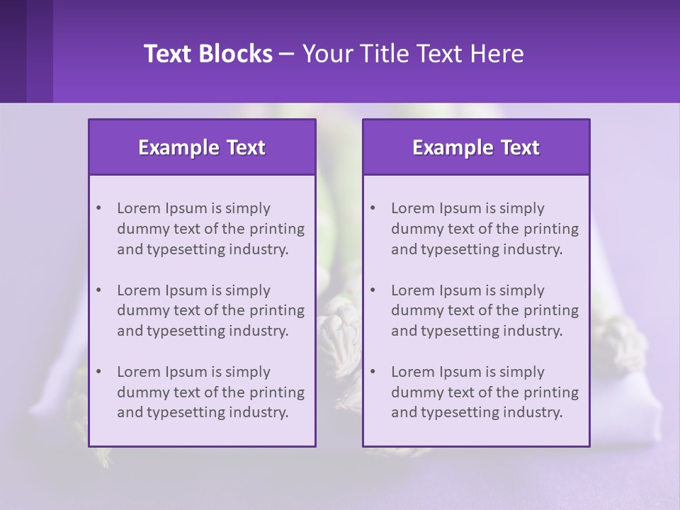 A Bunch Of Green Asparagus On A Purple Surface PowerPoint Template