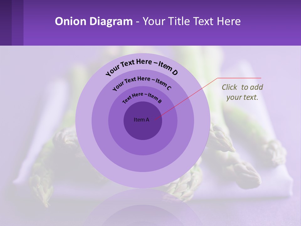 A Bunch Of Green Asparagus On A Purple Surface PowerPoint Template