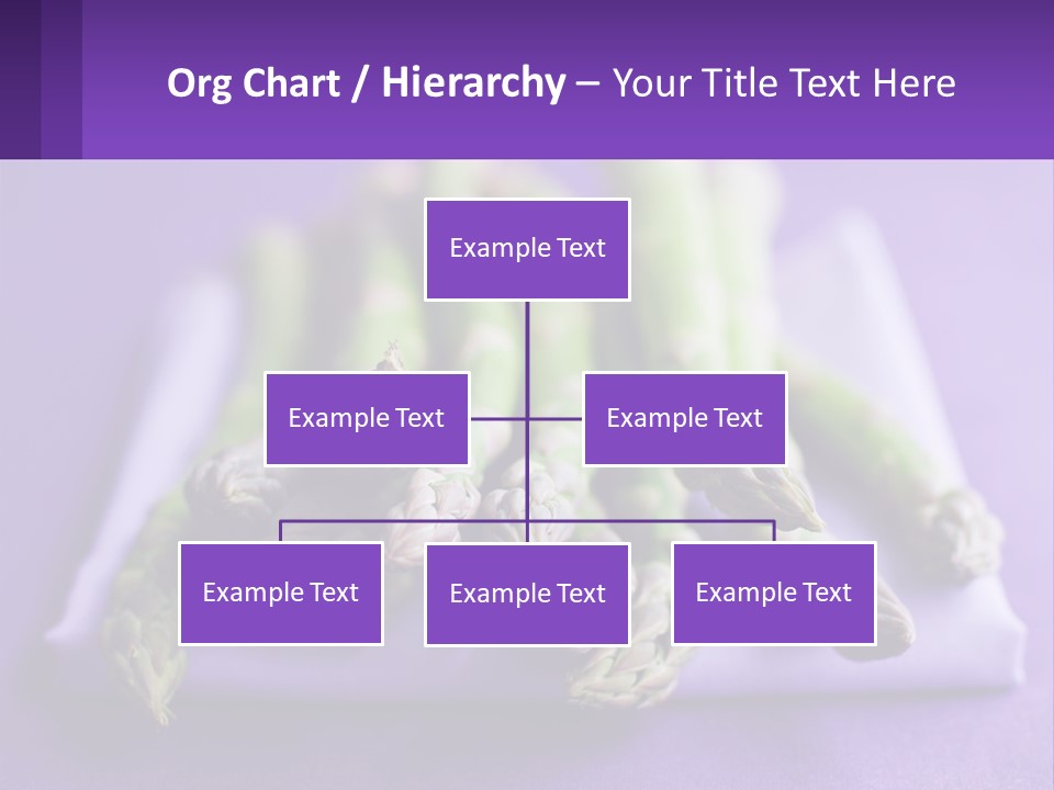 A Bunch Of Green Asparagus On A Purple Surface PowerPoint Template