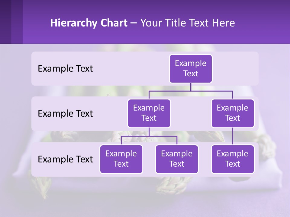 A Bunch Of Green Asparagus On A Purple Surface PowerPoint Template