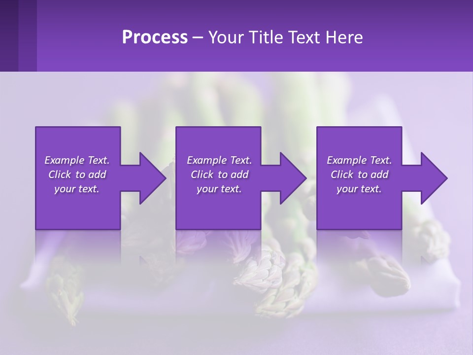 A Bunch Of Green Asparagus On A Purple Surface PowerPoint Template
