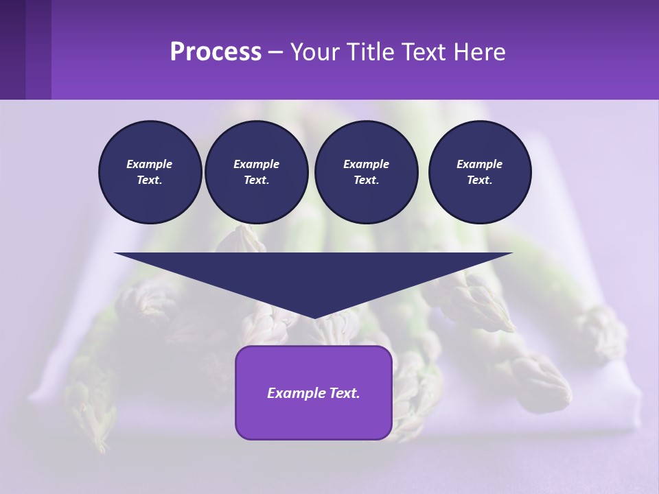 A Bunch Of Green Asparagus On A Purple Surface PowerPoint Template
