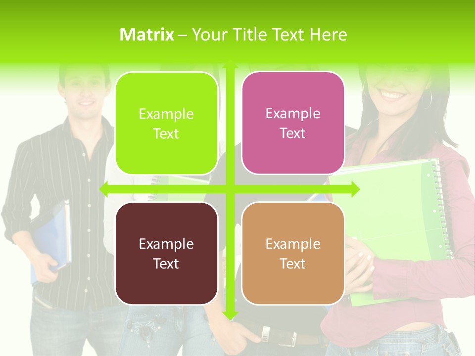 A Group Of People Standing Next To Each Other PowerPoint Template