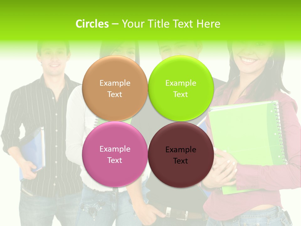 A Group Of People Standing Next To Each Other PowerPoint Template