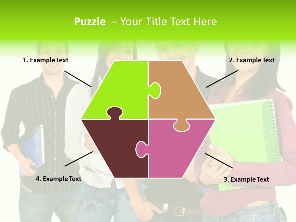 A Group Of People Standing Next To Each Other PowerPoint Template
