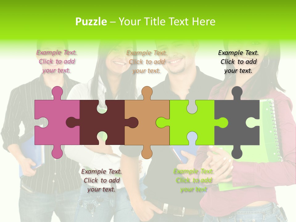 A Group Of People Standing Next To Each Other PowerPoint Template
