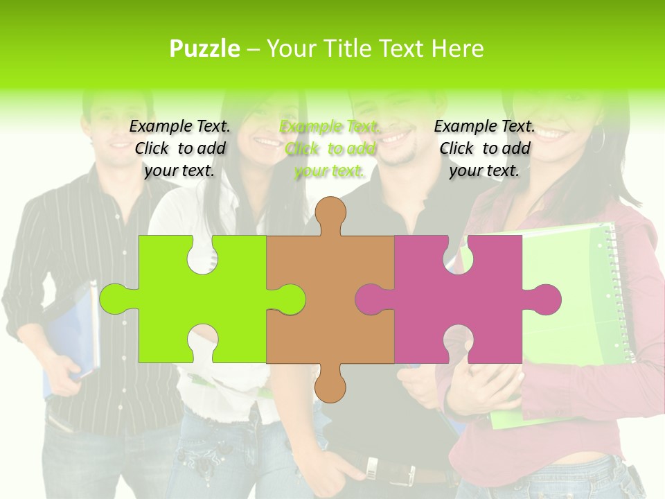 A Group Of People Standing Next To Each Other PowerPoint Template
