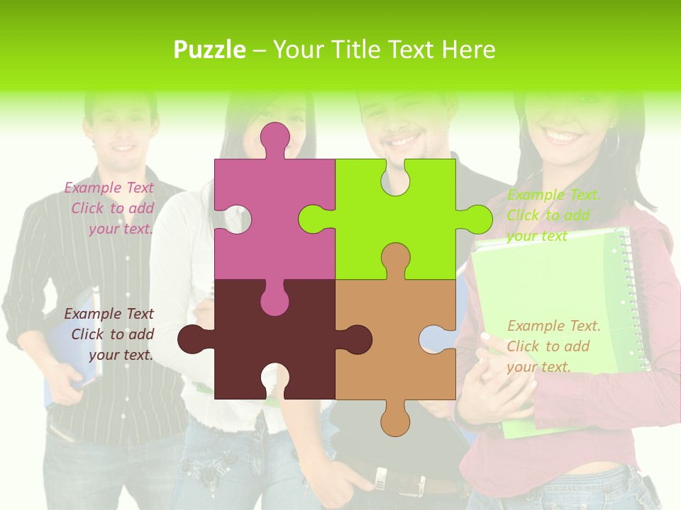 A Group Of People Standing Next To Each Other PowerPoint Template