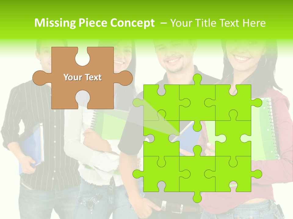 A Group Of People Standing Next To Each Other PowerPoint Template