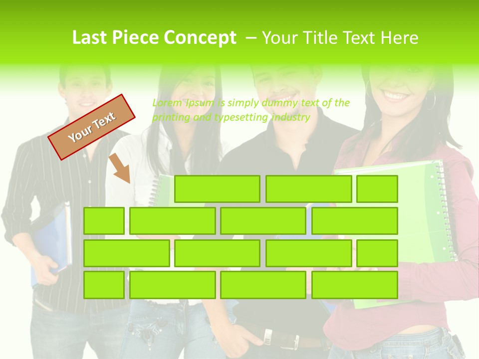A Group Of People Standing Next To Each Other PowerPoint Template