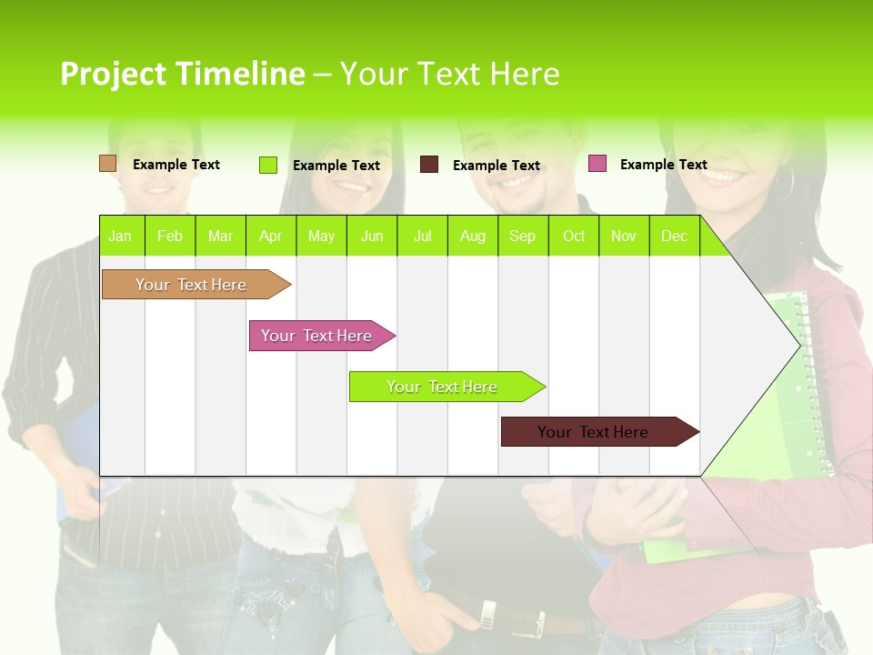 A Group Of People Standing Next To Each Other PowerPoint Template