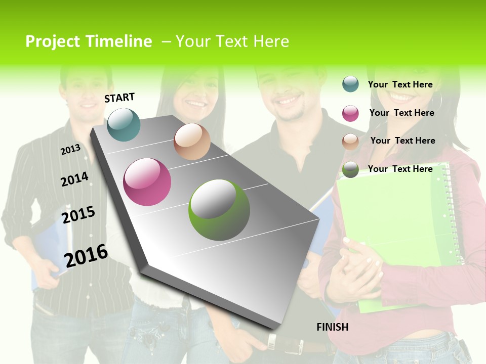 A Group Of People Standing Next To Each Other PowerPoint Template