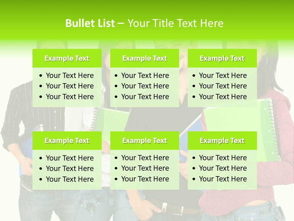 A Group Of People Standing Next To Each Other PowerPoint Template