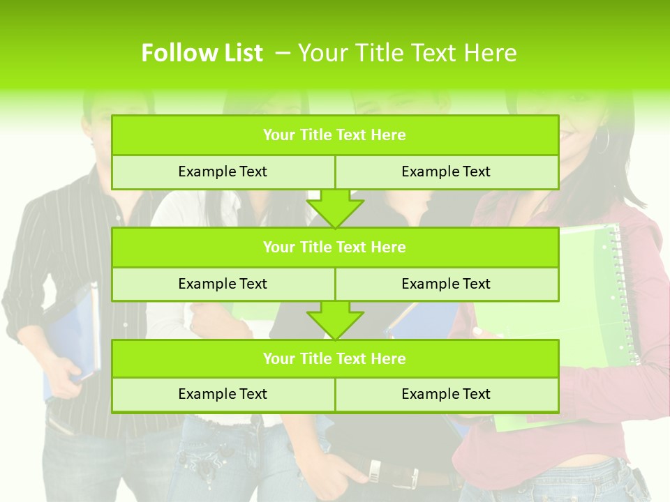 A Group Of People Standing Next To Each Other PowerPoint Template