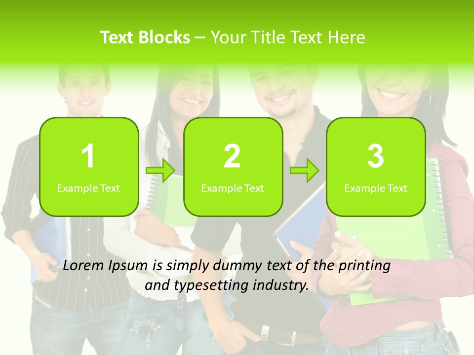 A Group Of People Standing Next To Each Other PowerPoint Template
