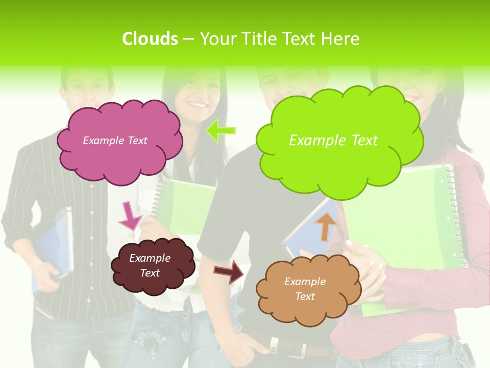 A Group Of People Standing Next To Each Other PowerPoint Template