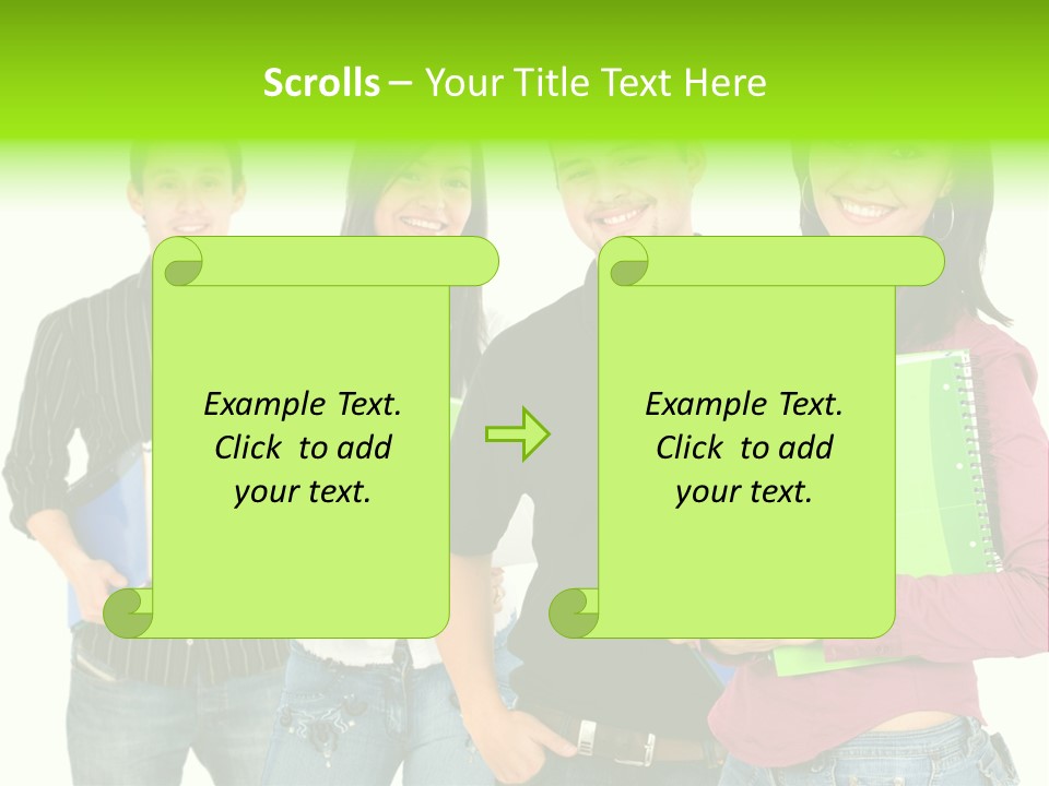 A Group Of People Standing Next To Each Other PowerPoint Template