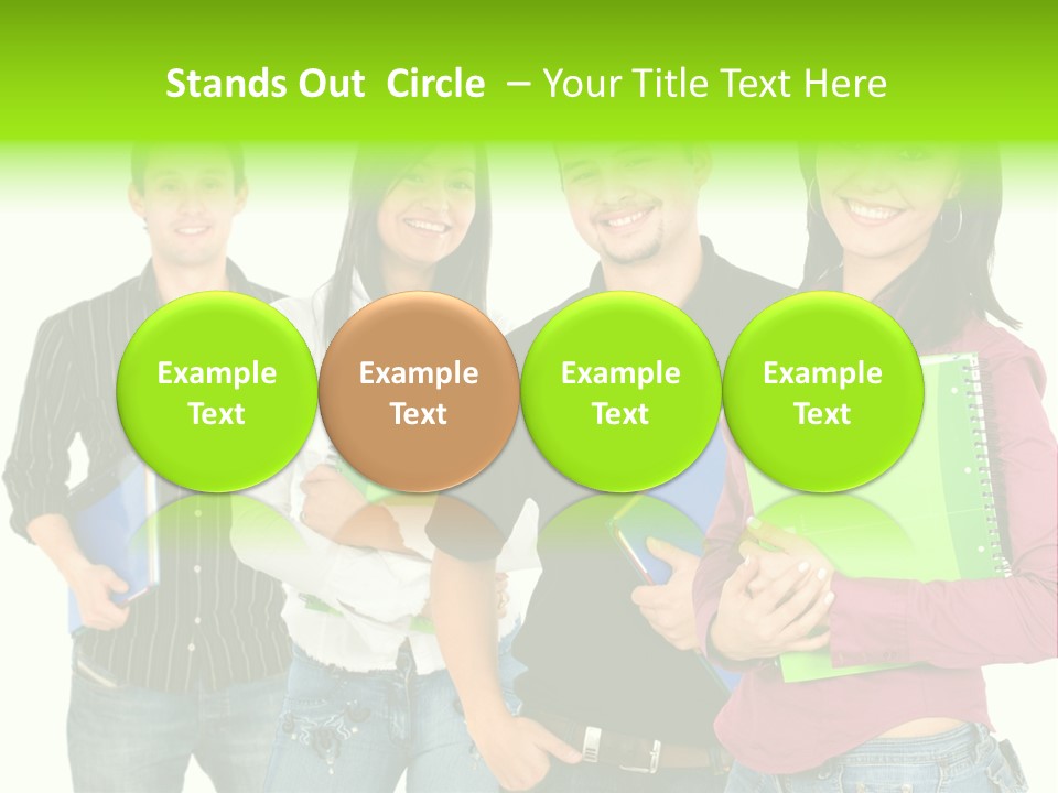 A Group Of People Standing Next To Each Other PowerPoint Template