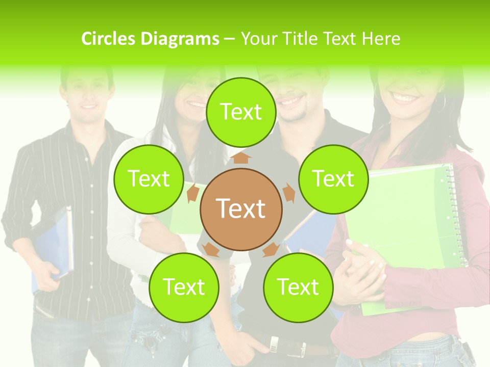 A Group Of People Standing Next To Each Other PowerPoint Template