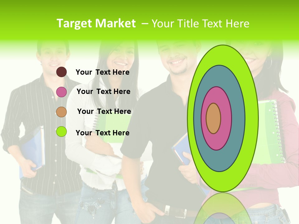 A Group Of People Standing Next To Each Other PowerPoint Template