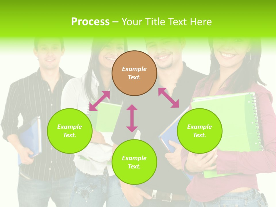 A Group Of People Standing Next To Each Other PowerPoint Template