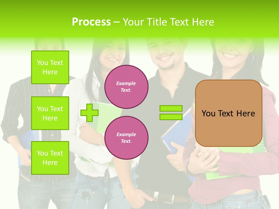 A Group Of People Standing Next To Each Other PowerPoint Template
