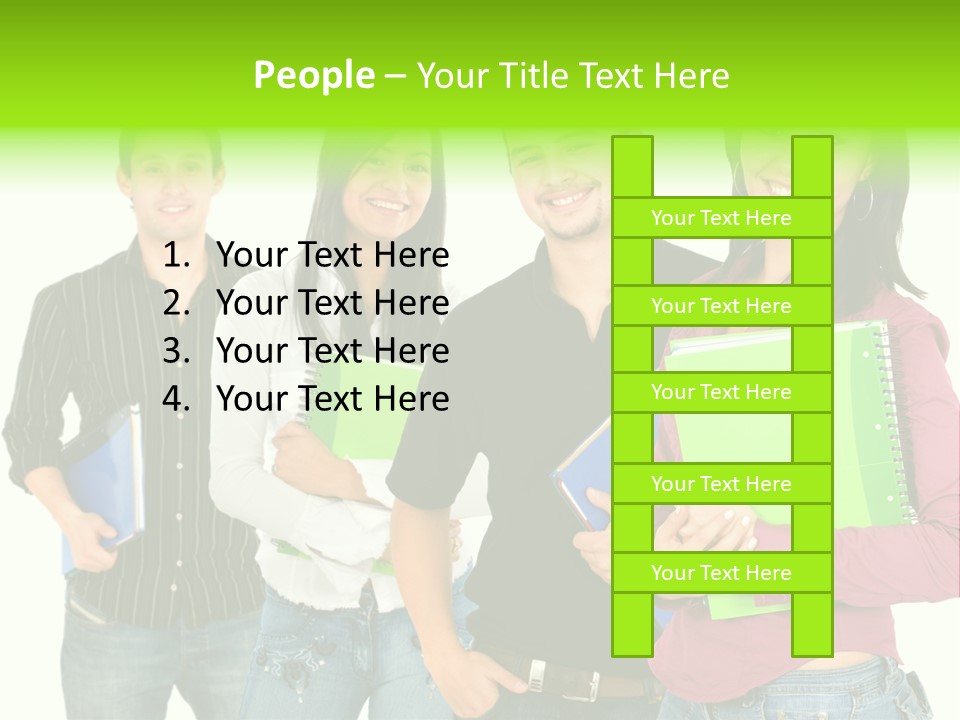 A Group Of People Standing Next To Each Other PowerPoint Template