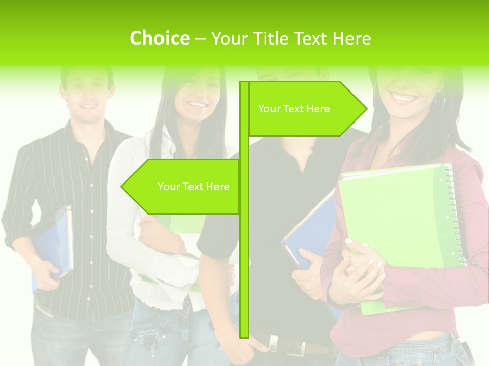 A Group Of People Standing Next To Each Other PowerPoint Template