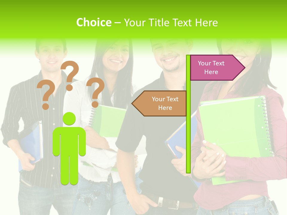 A Group Of People Standing Next To Each Other PowerPoint Template
