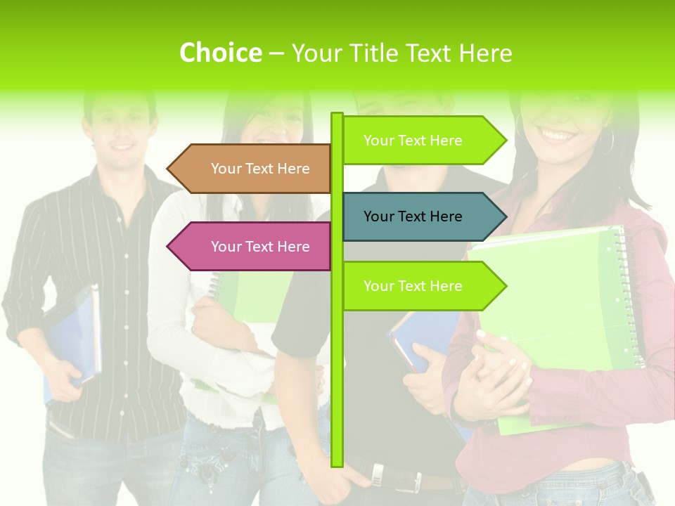 A Group Of People Standing Next To Each Other PowerPoint Template
