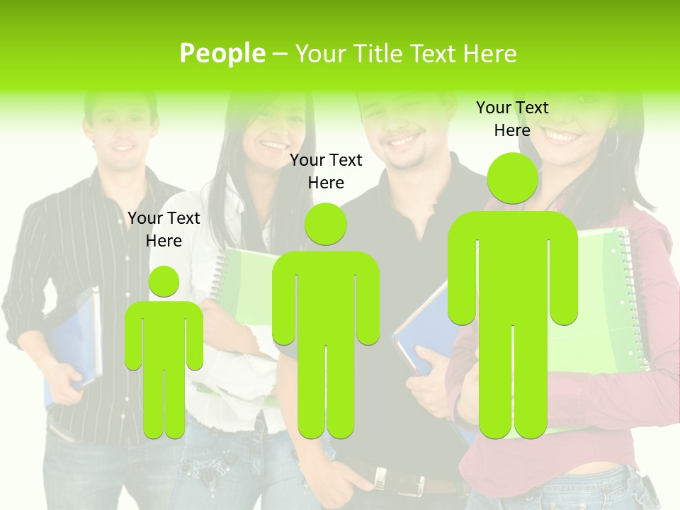 A Group Of People Standing Next To Each Other PowerPoint Template