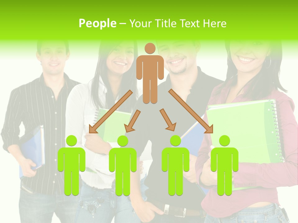A Group Of People Standing Next To Each Other PowerPoint Template