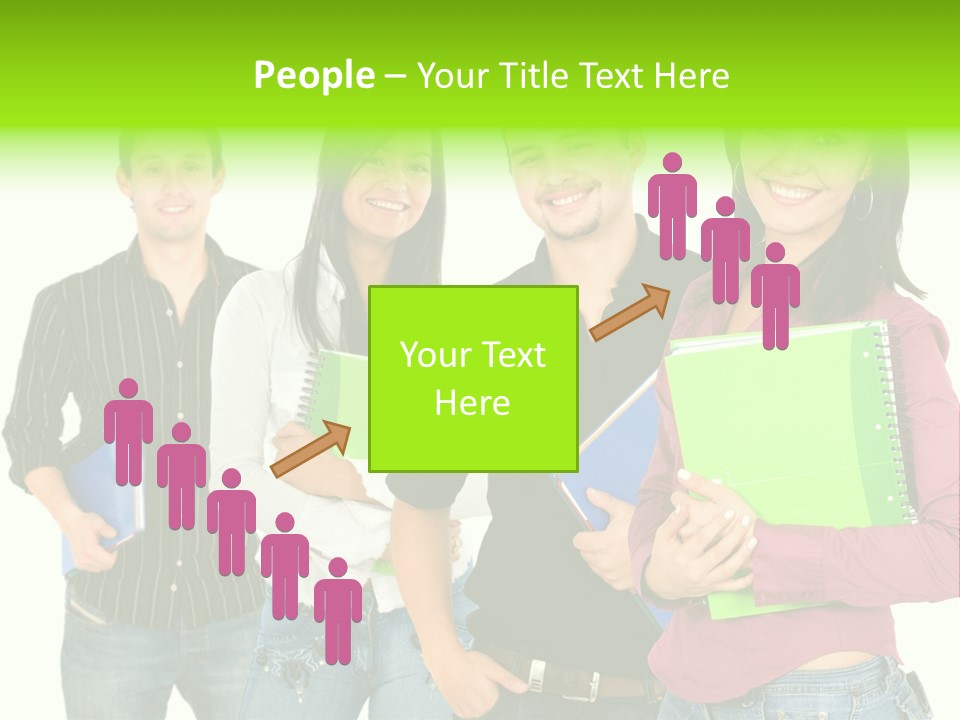 A Group Of People Standing Next To Each Other PowerPoint Template
