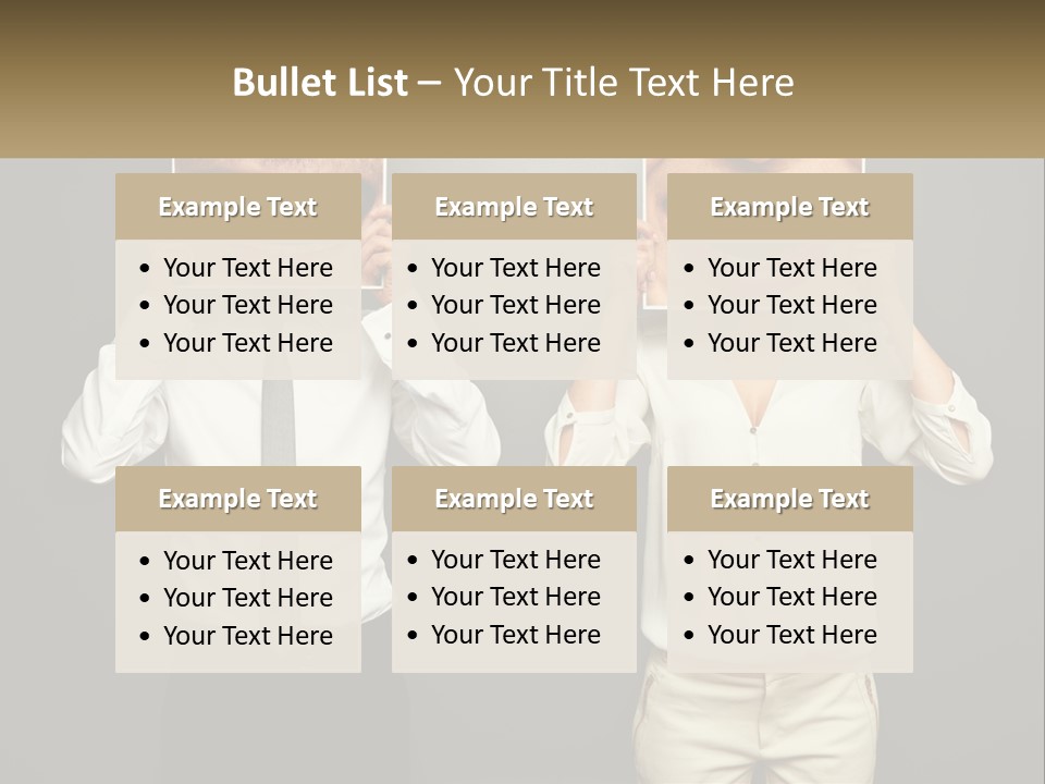 A Man And A Woman Holding Up A Picture Of Their Teeth PowerPoint Template