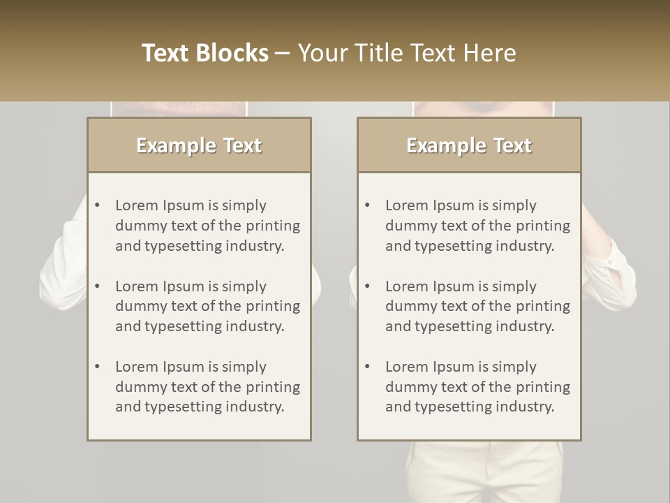 A Man And A Woman Holding Up A Picture Of Their Teeth PowerPoint Template