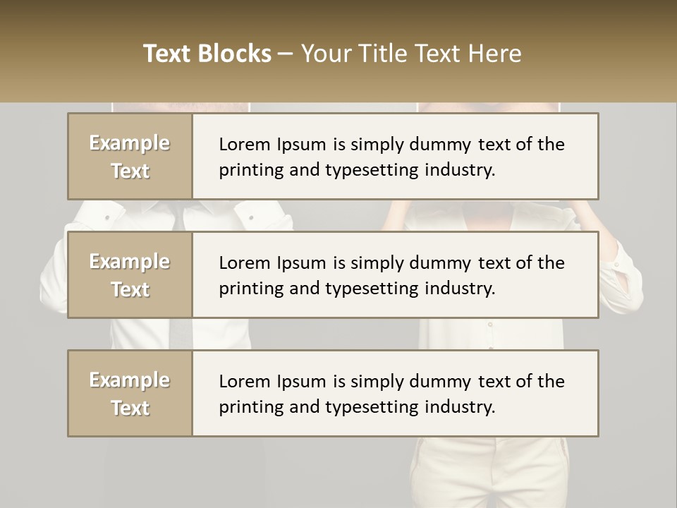 A Man And A Woman Holding Up A Picture Of Their Teeth PowerPoint Template