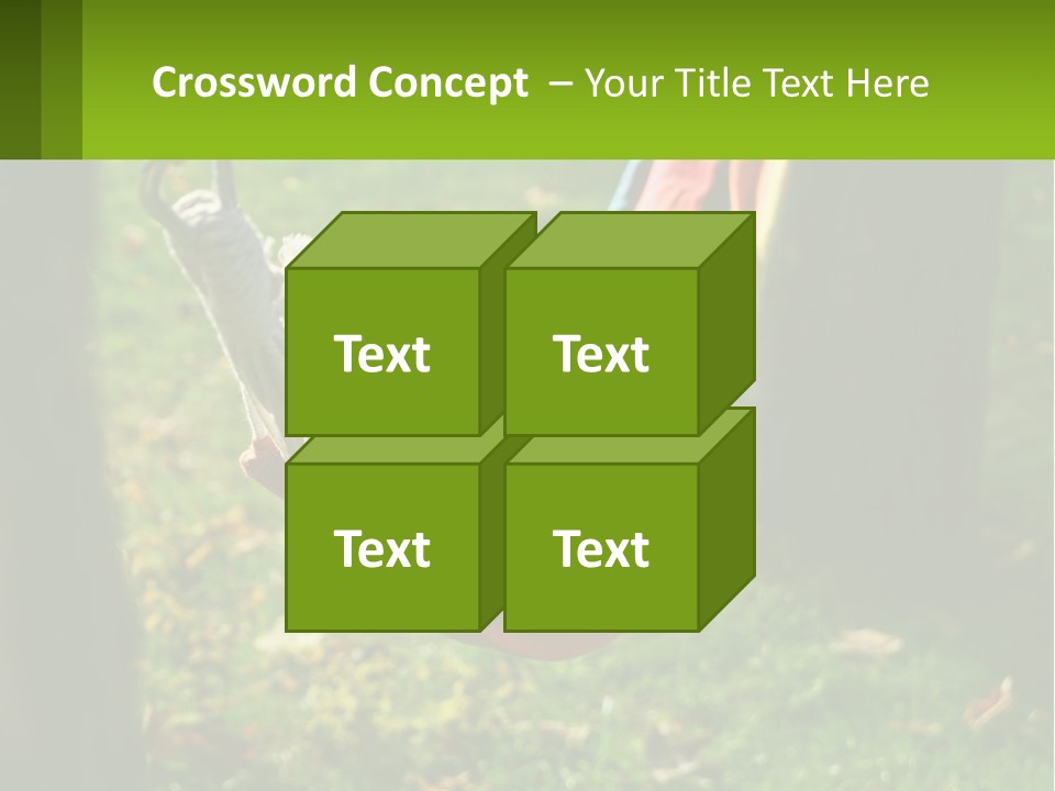 A Colorful Hammock Hanging From A Tree In A Park PowerPoint Template