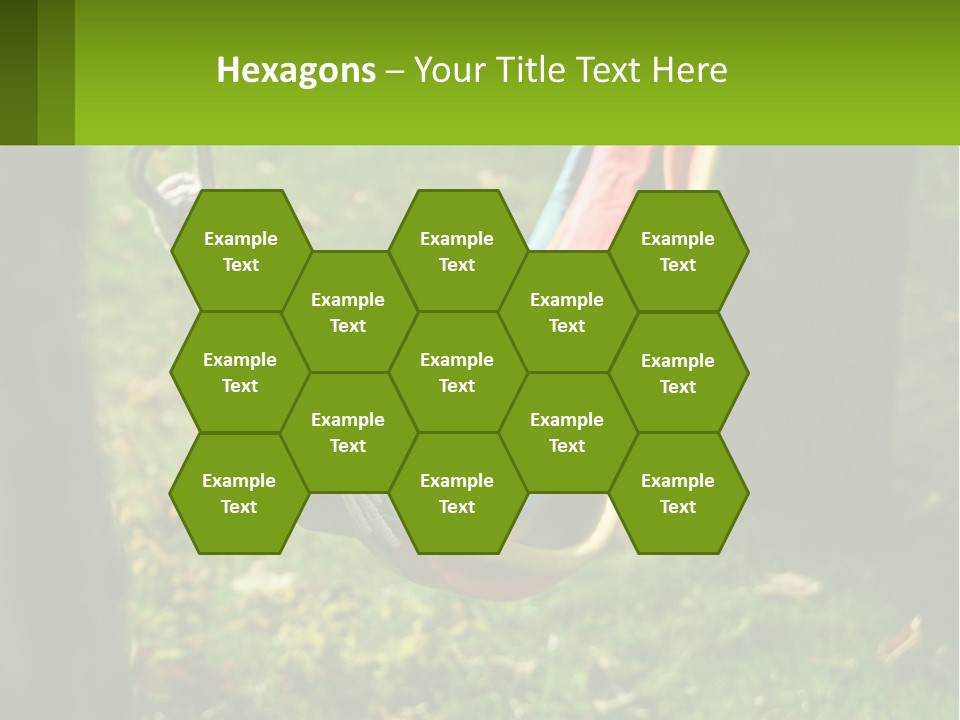 A Colorful Hammock Hanging From A Tree In A Park PowerPoint Template