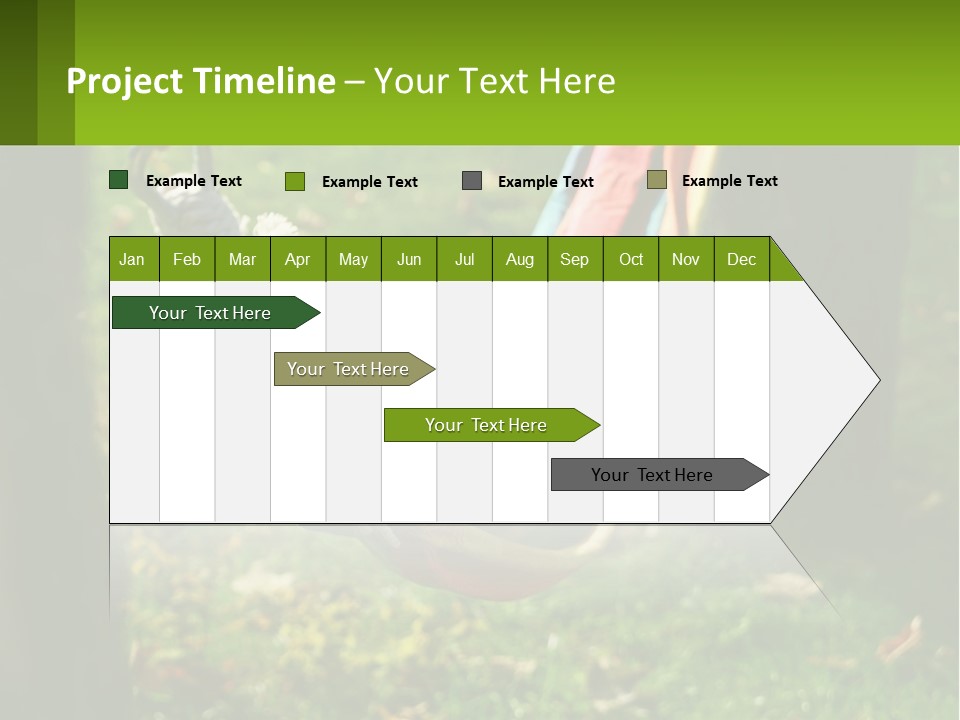 A Colorful Hammock Hanging From A Tree In A Park PowerPoint Template