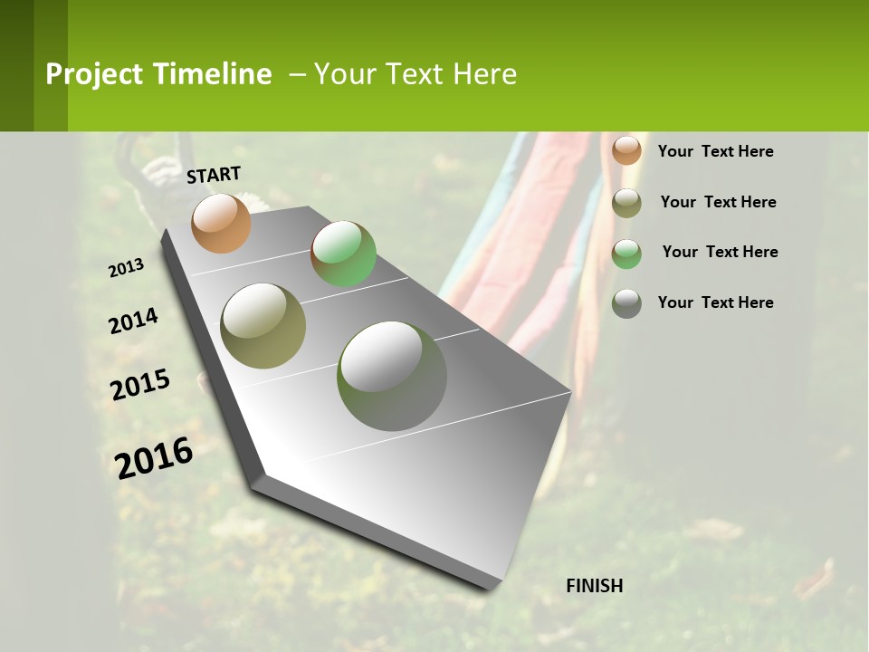 A Colorful Hammock Hanging From A Tree In A Park PowerPoint Template